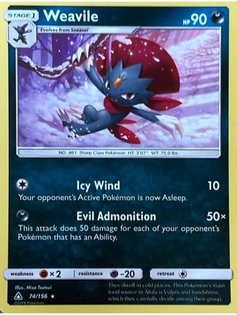 Ultra Prism Weavile